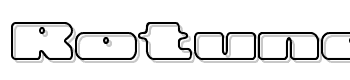 Rotund-Outline-Brk font